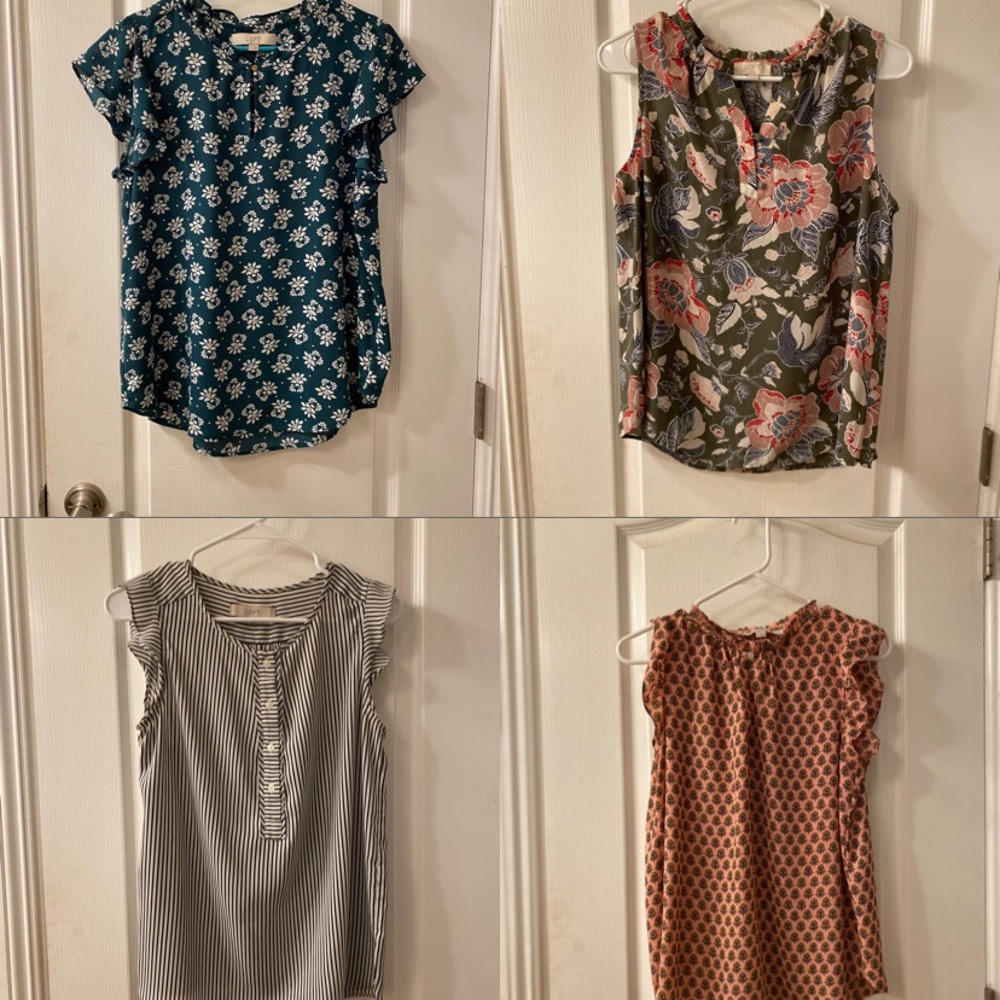 Lot of 4 Loft Blouses